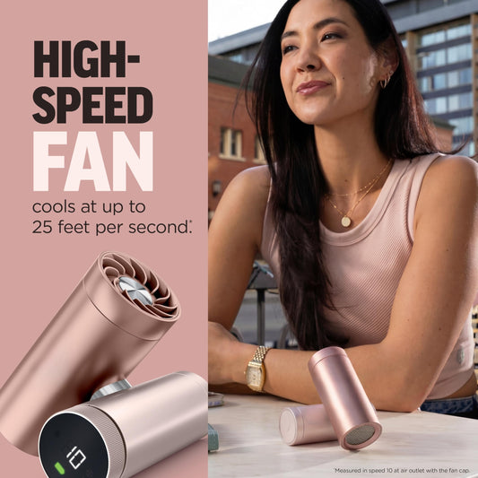 Beat the Heat Anywhere: Handheld 3-in-1 Personal Cooler - Drops Skin Temp by 16°F