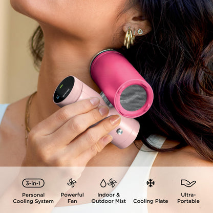 Beat the Heat Anywhere: Handheld 3-in-1 Personal Cooler - Drops Skin Temp by 16°F