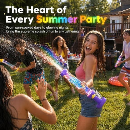 Glowing Rainbow LED Water Blaster | Fireworks Water Spray Gun with Lights, Creativity Squirt Water Blaster Guns,Firework Spray Water Soaker